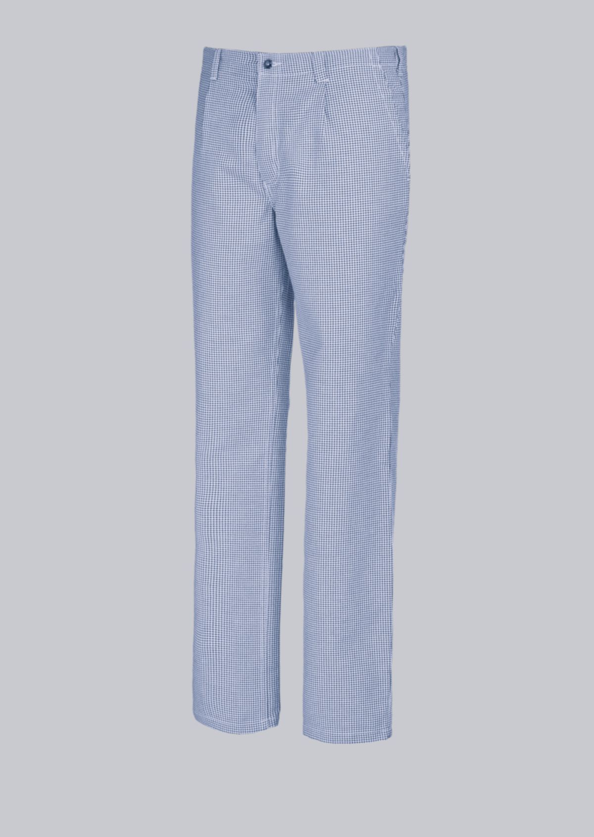 Pantalon cuisinier/pâtissier en coton bleu