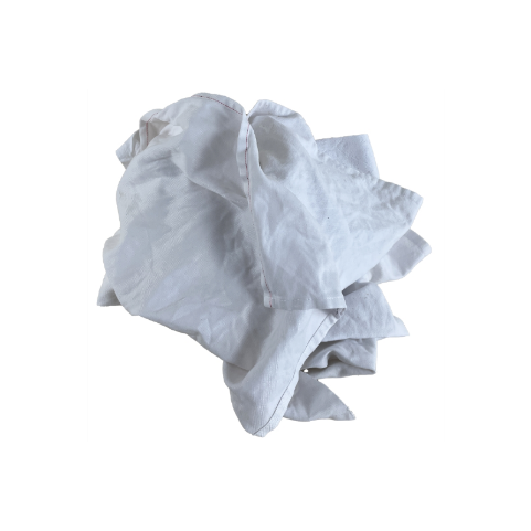 CHIFFON D'ESSUYAGE BLANC COTON - B2 - CARTON DE 10KG